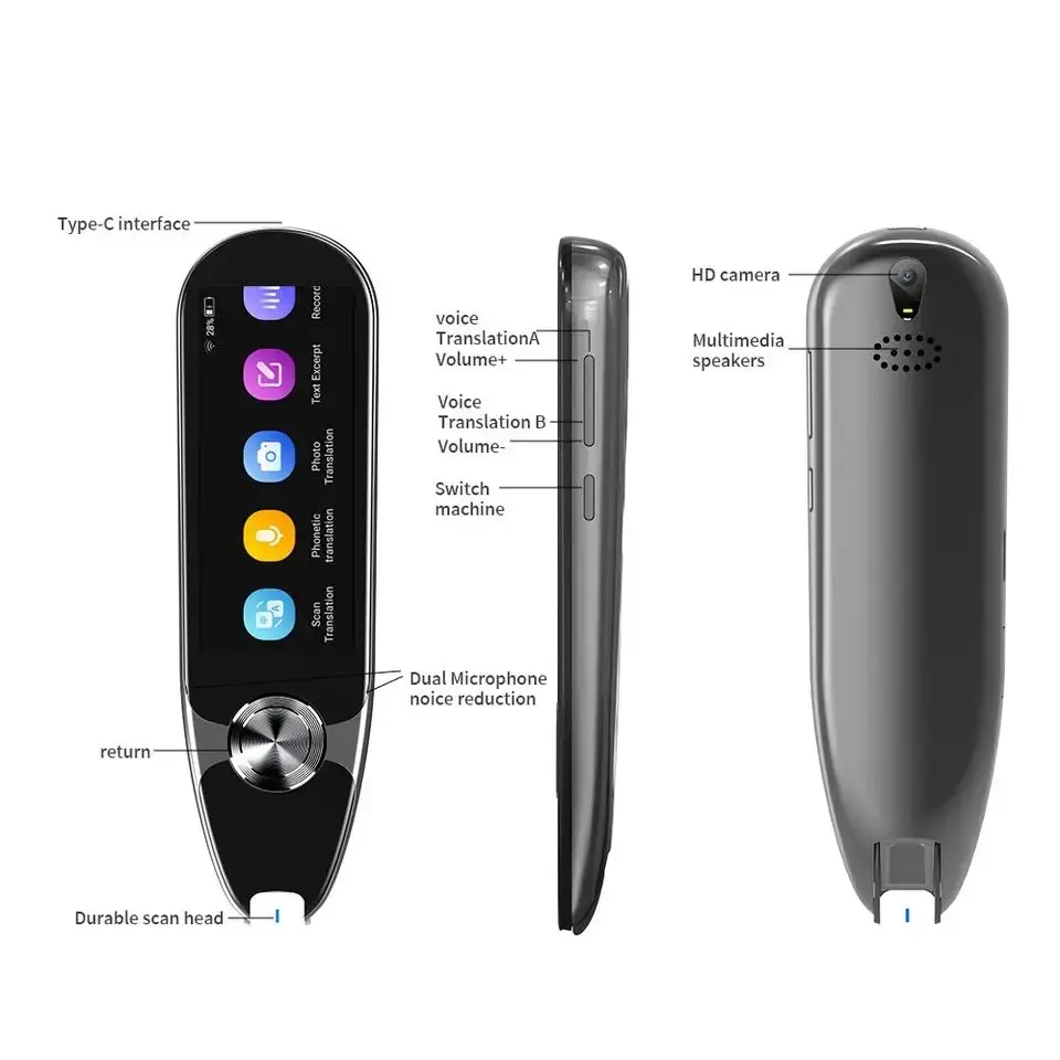 Wifi Bluetooth Cameras Scanner Pen Translator Device With Voice Real Time Translators Language Translator Device Offline Online