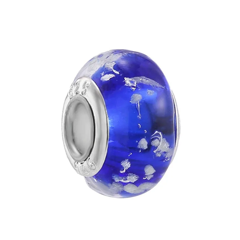 DIY Glass personalised bead cute charms for bracelet making Bracelet Diamond Ball Beads Large Hole Ceramic Clay Dot Beads