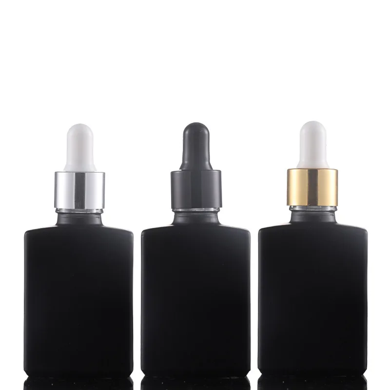 1 oz Small Empty Essential Oil Drop Bottle 30ml Square Essence Glass Dropper Bottles