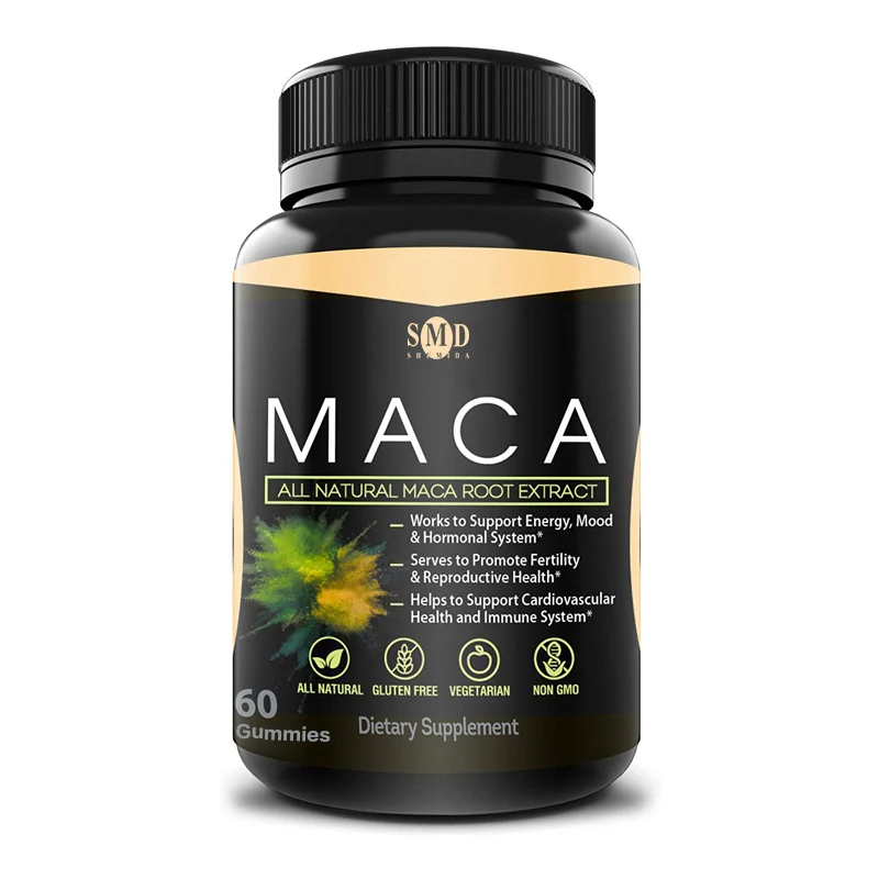 Private Label Maca gummy for tonifying the kidney and strengthening yang