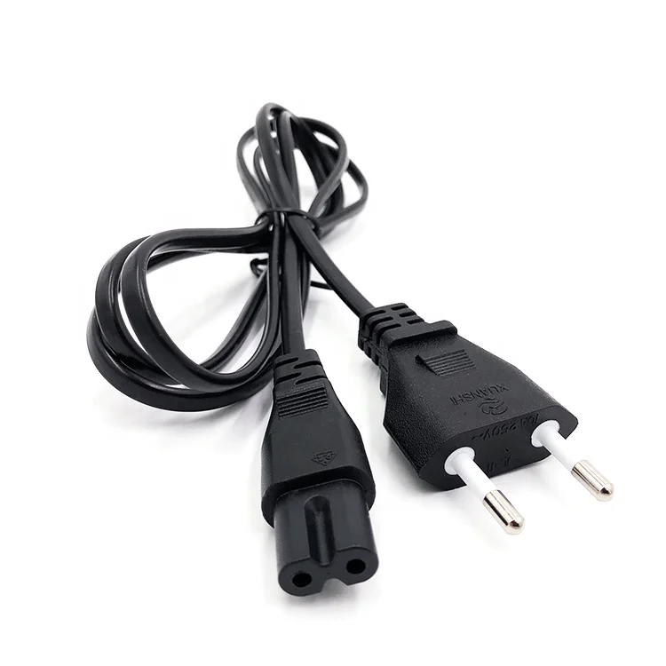 EU 2 pin universal electrical plug 2.5a Italian 2pin power cord plug with IEC C7 connector