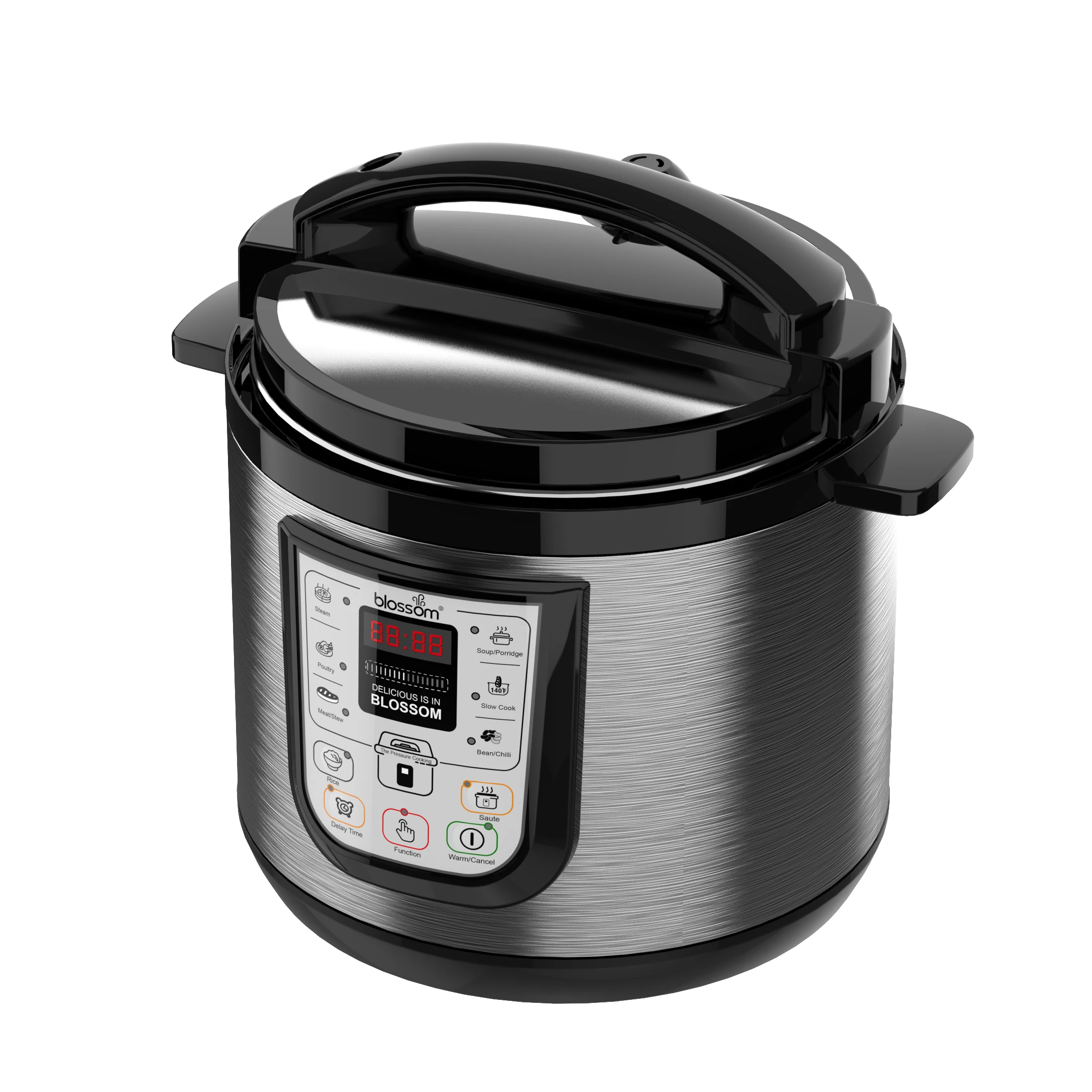 Multi-Functional 6L Electric Pressure Cooker Freon-Free Aluminum Inner Pot for Household and Hotel Use 120V 80Kpa
