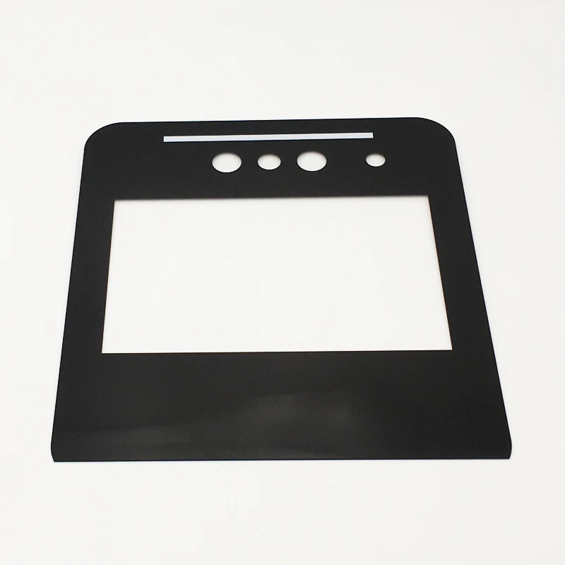 Customized Rectangle Flat Screen Printing Window Glass for Electric Appliance