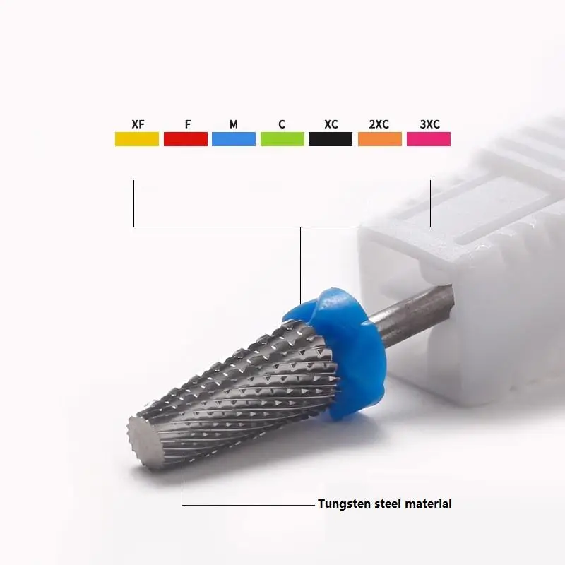 Manicure tools safety nail polishing remove 5 in 1 nail drill bit XF/F/M/C/XC/2XC cutter cuticle tungsten carbide nail drill bit
