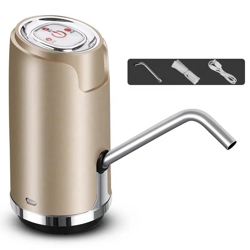 Portable USB Electric Water Dispenser Pump Automatic Stand Battery Home Office Outdoor Use Barreled Water Intake Pump Cold Water