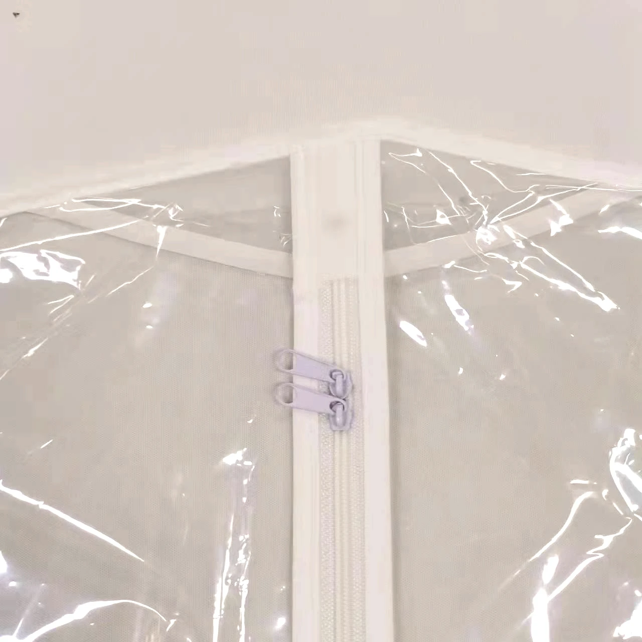 Лидер продаж чехол для свадебного платья PEVA прозрачный костюма оптовая продажа черная Нетканая сумка