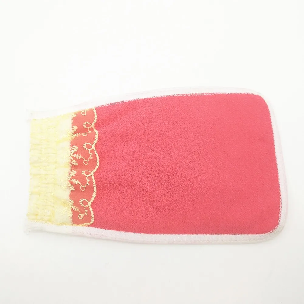 Eco-friendly Silk Exfoliating Glove Body Scrub Mitt Exfoliate Dead Skin Turkish