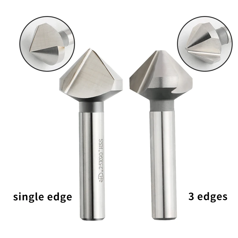 Chamfering Tool Cutter Chamfering End Mill Tin 90 Degree Chamfer Drill Bit For Stainlesssteel