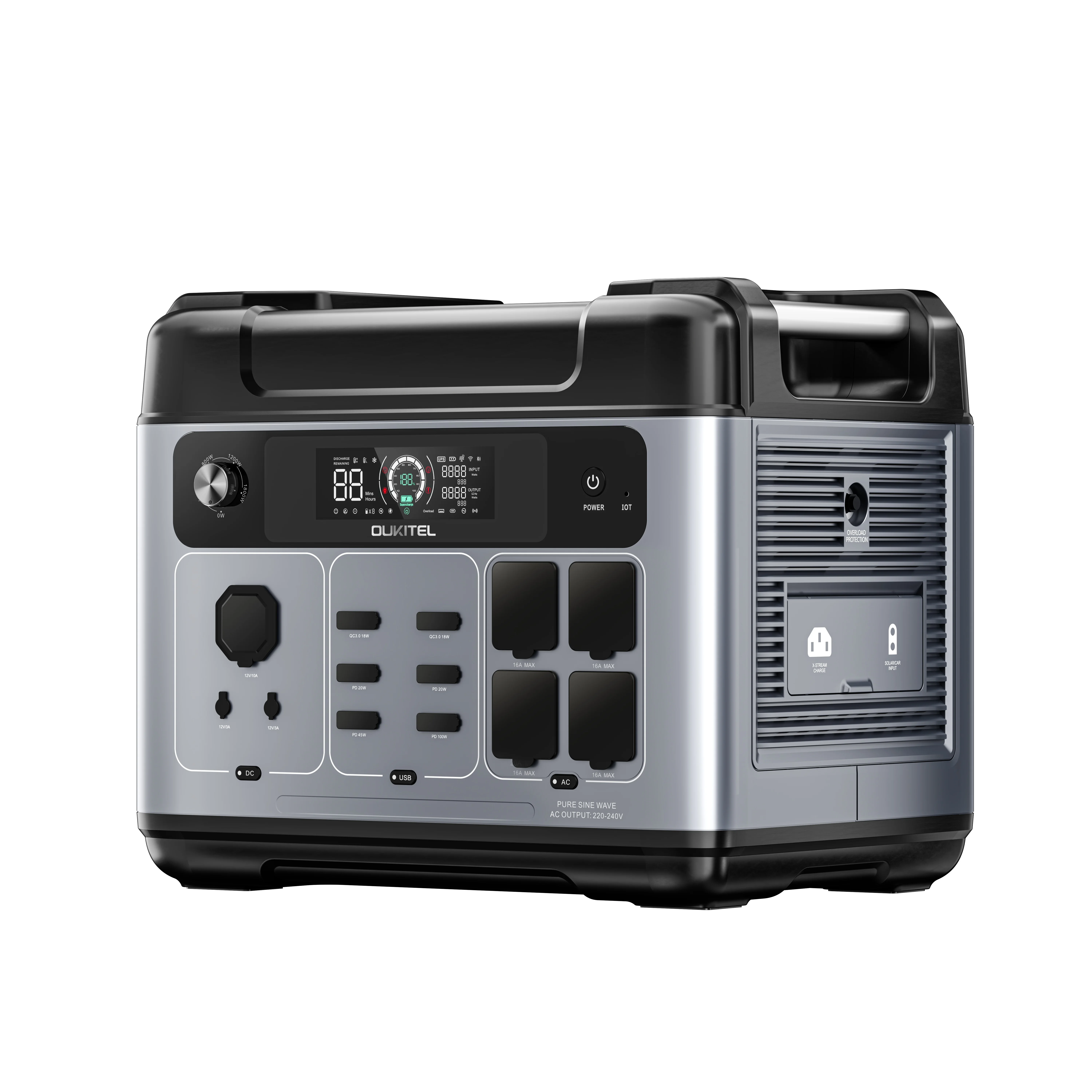 Powerstation 3000 Вт Lifepo4 аккумуляторная Солнечная генераторная энергетическая система 2400 портативная электростанция