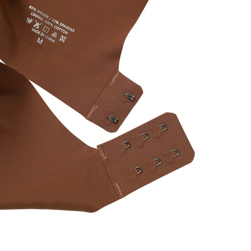 2023 Teen Girls Sexy Bra Thong Set Nude Feeling Seamless Breathable Push Up Wireless Top T Back Plus Size Bra Panty Set