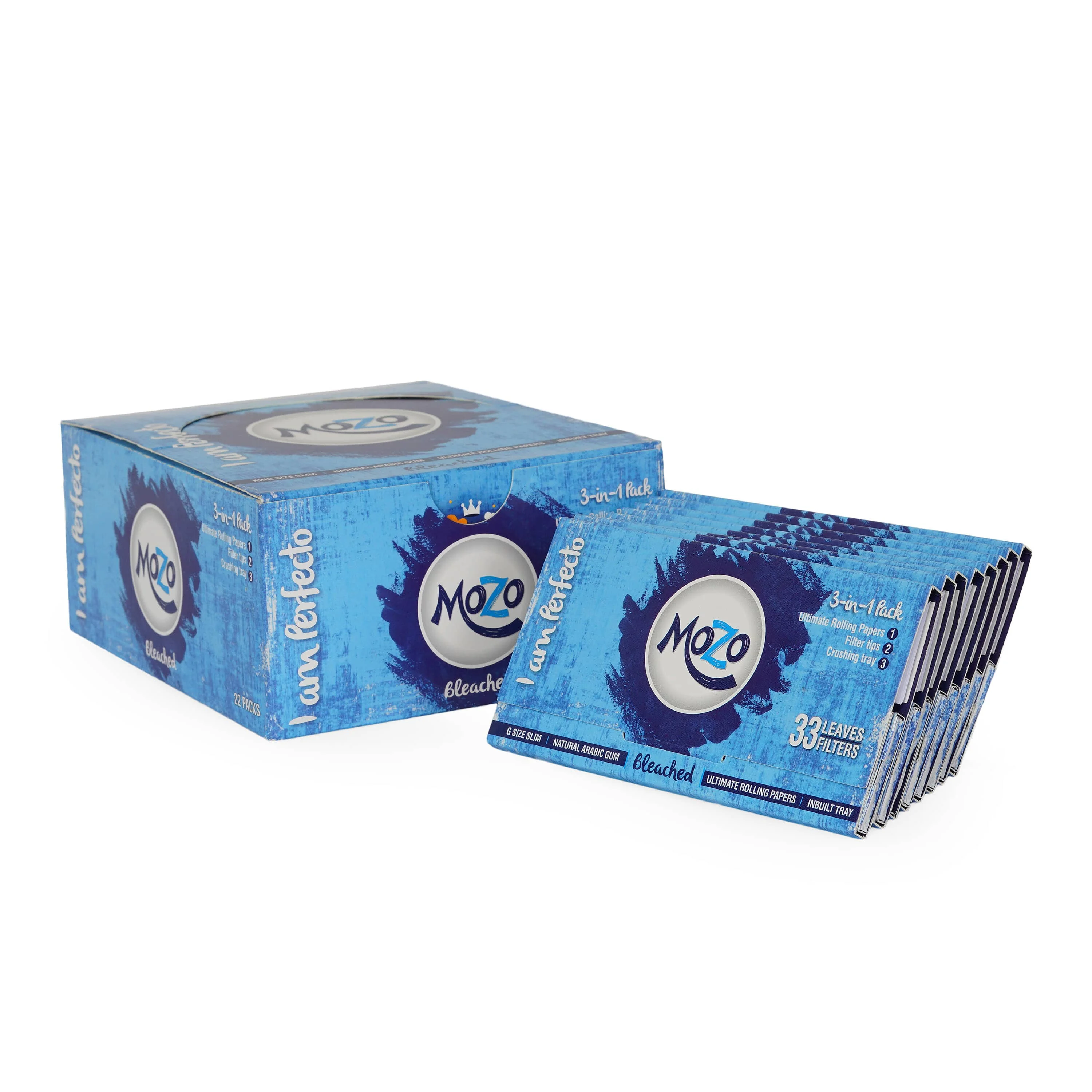 Best Premium Quality Bleached mozo rolling paper With Filter for bulk export