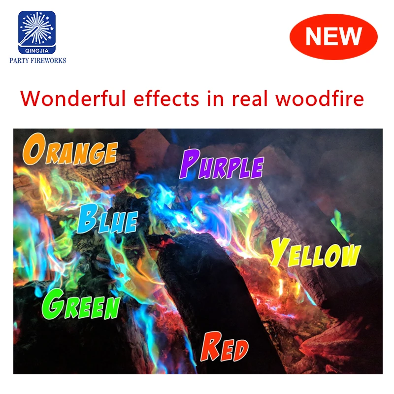 Магия пламени Colorant длительный костра пламя дерево горящий Блестящий мистический цвет огонь