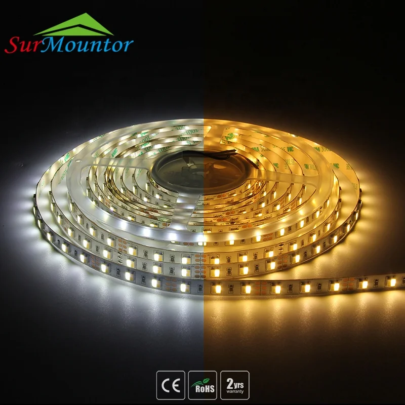 Led Dual Color Cheap Strip Light Tira Led 220V Strip 50meter Led  Strip Light