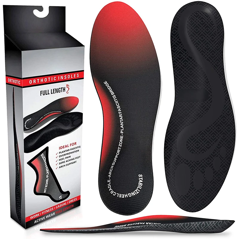  Полноразмерные ортопедические стельки Physix Gear Sport с поддержкой свода стопы лучшие для подошвенного фасциита бега