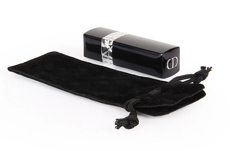 Custom Cosmetics Lipstick Velvet Packaging Pouch Pen Chopsticks Jewelry Bag With Logo