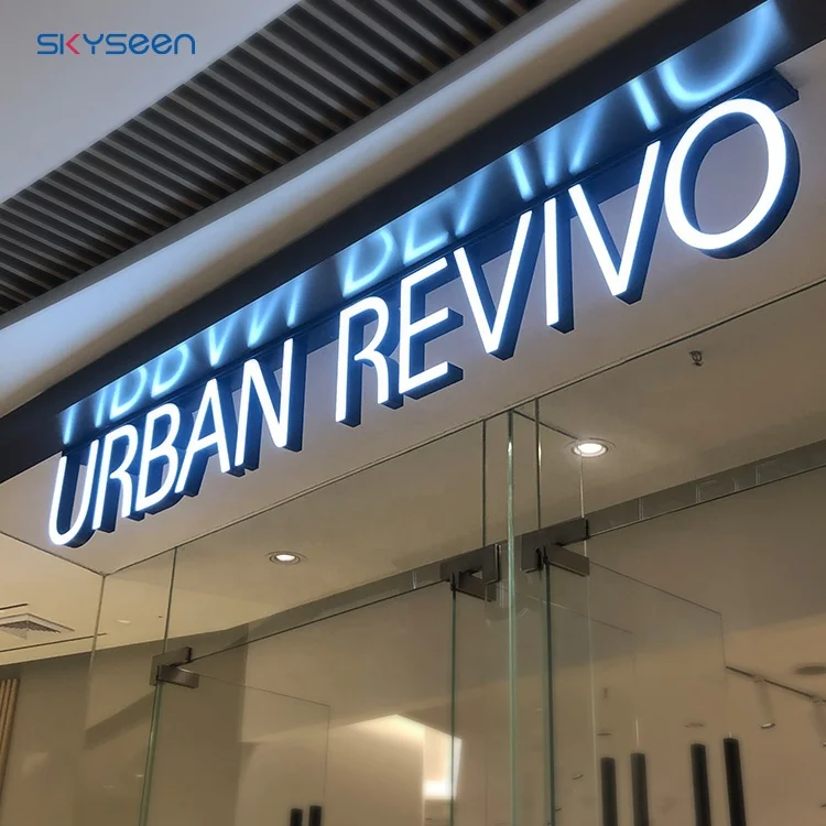 Door Head Luminous Letters Front Luminous Led Acrylic Door Sign Advertising Letters Production