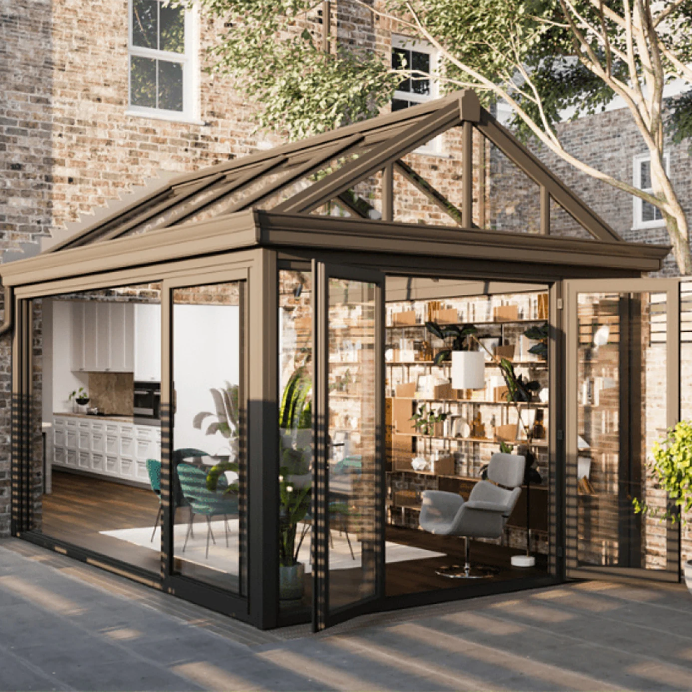 Modern Winter Garden Construction Solarium Sunroom Four Seasons Aluminium Glass Houses