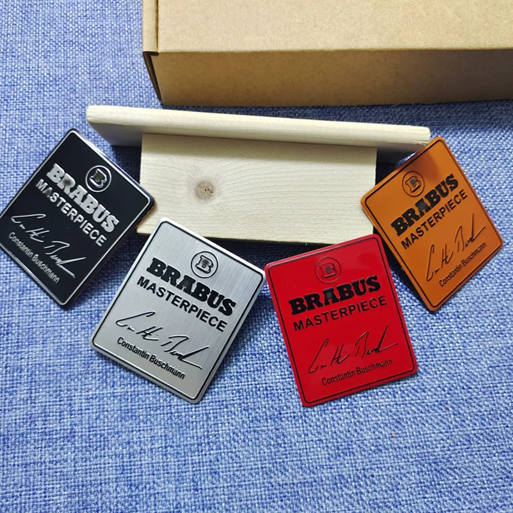 B-BARBUS Seat Stickers Decorative Stickers Car Logo Nameplate For Mercedes Benz G Class C-Class S-Class