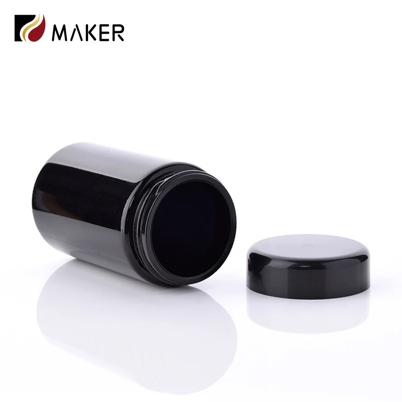 150ml 250ml 500ml 1000ml uv violet supplement smellproof food bottle cosmetic glass jar for gummy dried flower with bakelite cap