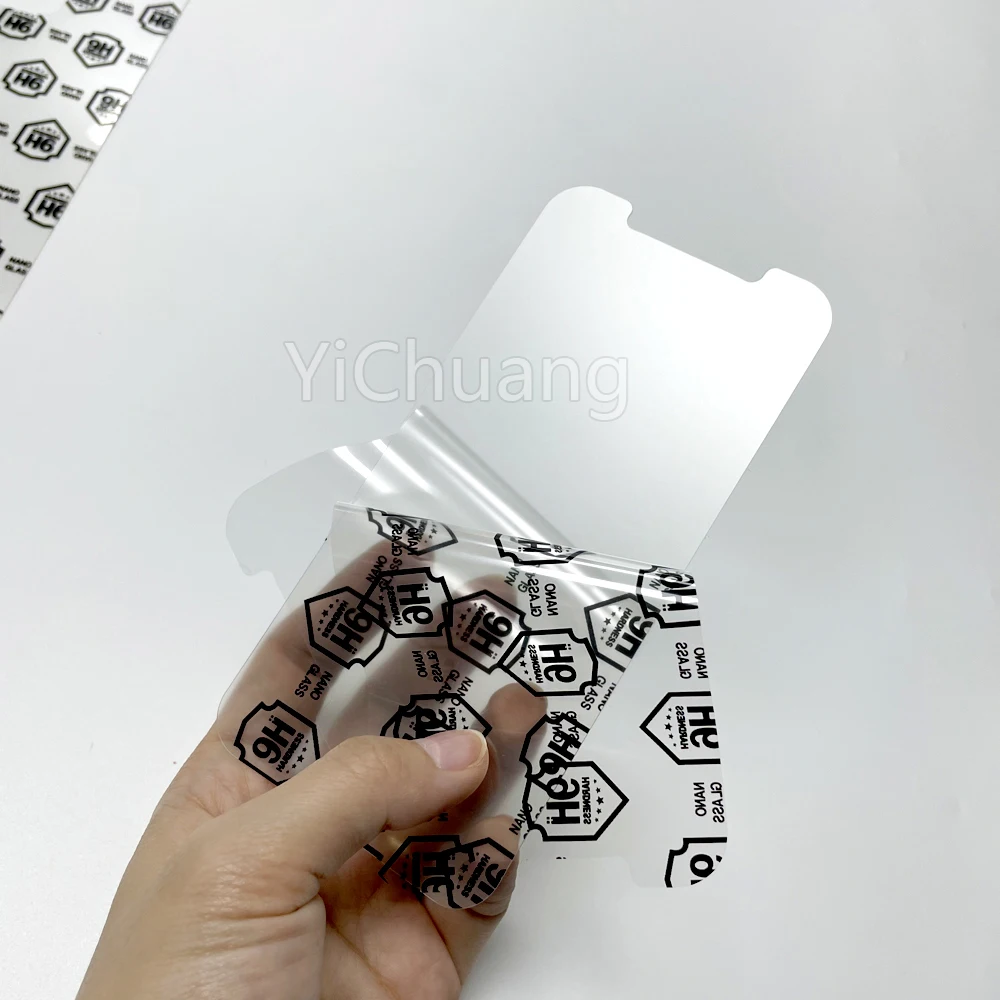9H Matte Nano Flexible Glass Screen Protector Film PET Laser Cutting Raw Material Roll Film A4 Size Sheet