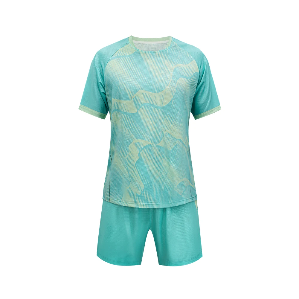 Custom Team Soccer Kits Breathable Football Jersey and Shorts Set Personalized Sports Uniforms