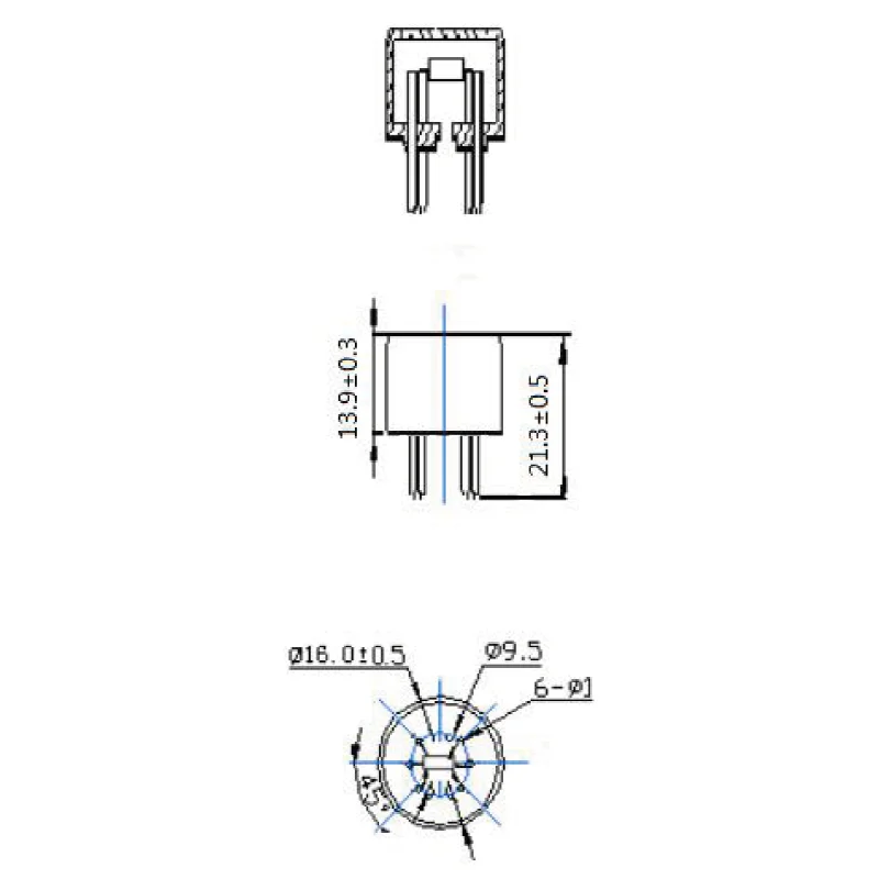 Low Concentration Ozone Gas Sensor MQ131 Oxygen Detector Industrial Ozone Concentration Alarm