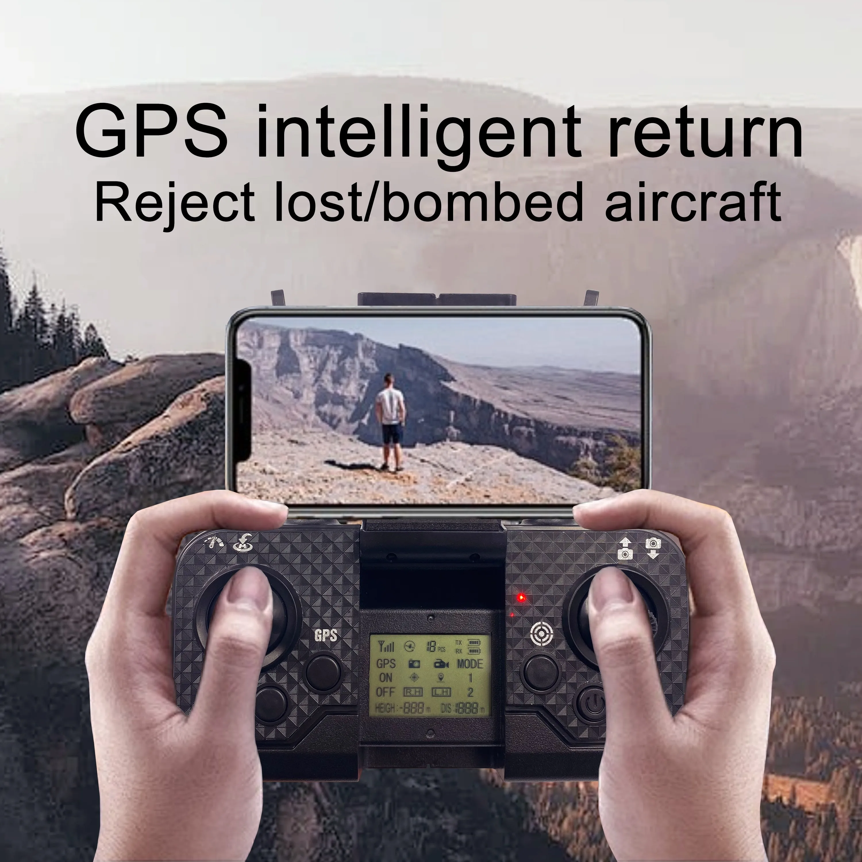 Global Drone GD94 Max GPS drone follow me drone professional long range with 720p hd camera 360 Laser Obstacle Avoidance