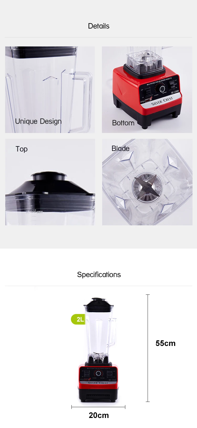 high power and speed blender