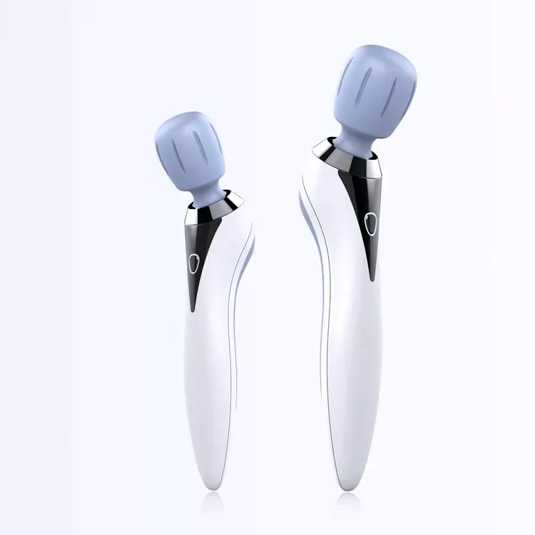 Amazon Portable Silicone Massage Head Waterproof Wireless Charging Body Hammer Vibrating Massager