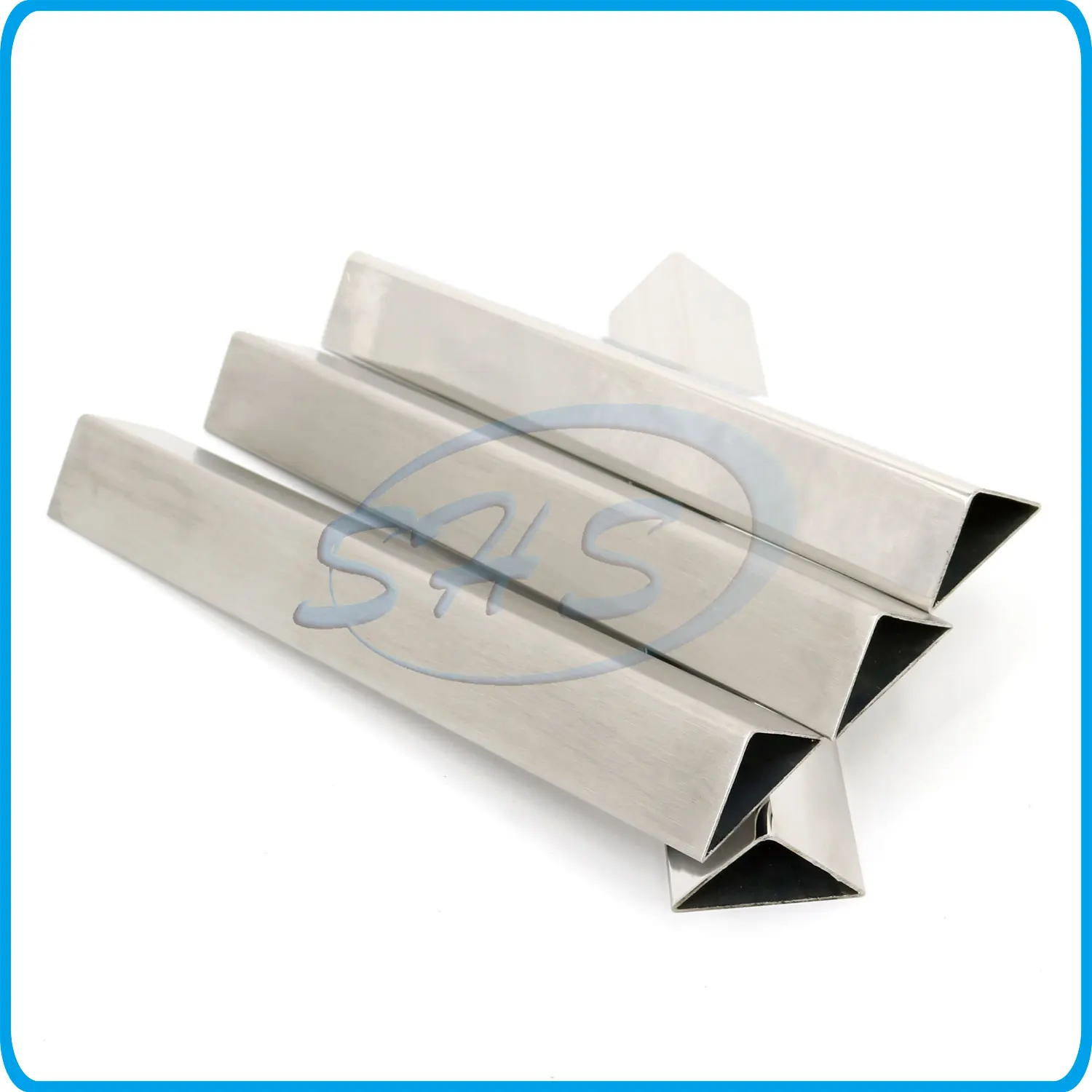 High quality AISI201 304L 304 316L hollow triangle pipe stainless steel half round tube with mirror finishing