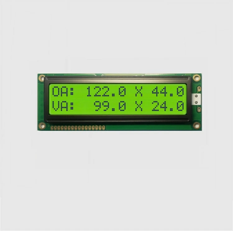 3 days lead time 4 inch 16x2 character lcm 16x2 lcd module with bezel STN yellow green big size 16x2 alphanumeric lcd module