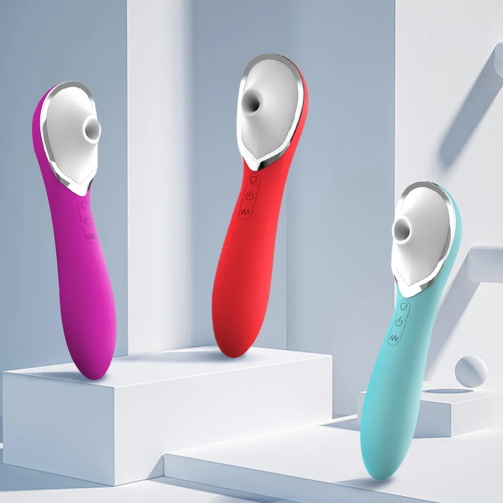 Portable 3 & 8 Suction Vibrator Electronic Mobile Computer USB Rechargeable, G Spot Clitoris Dildo Vibrator with Strong Suction