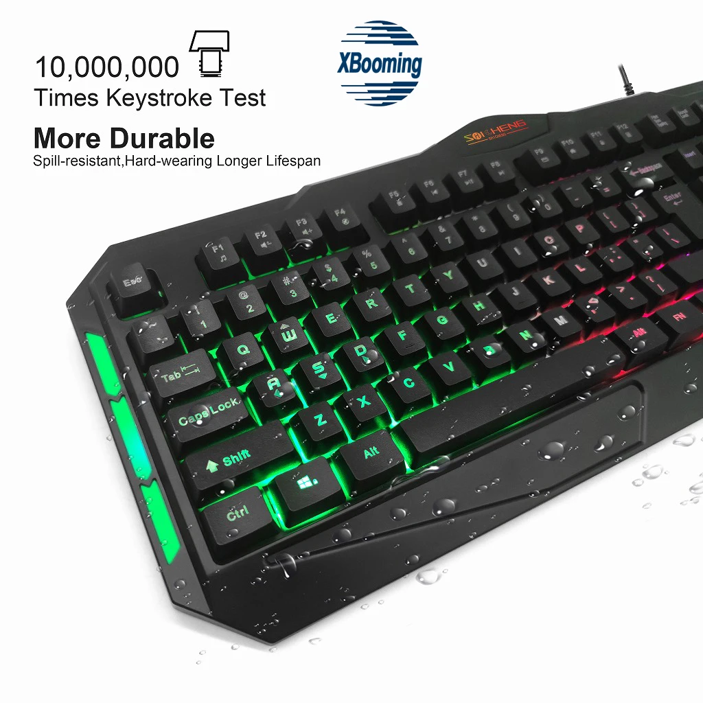 2021 New High Quality game RGB mechanical keyboard and mouse  set 104 keys computer laptops keyboard