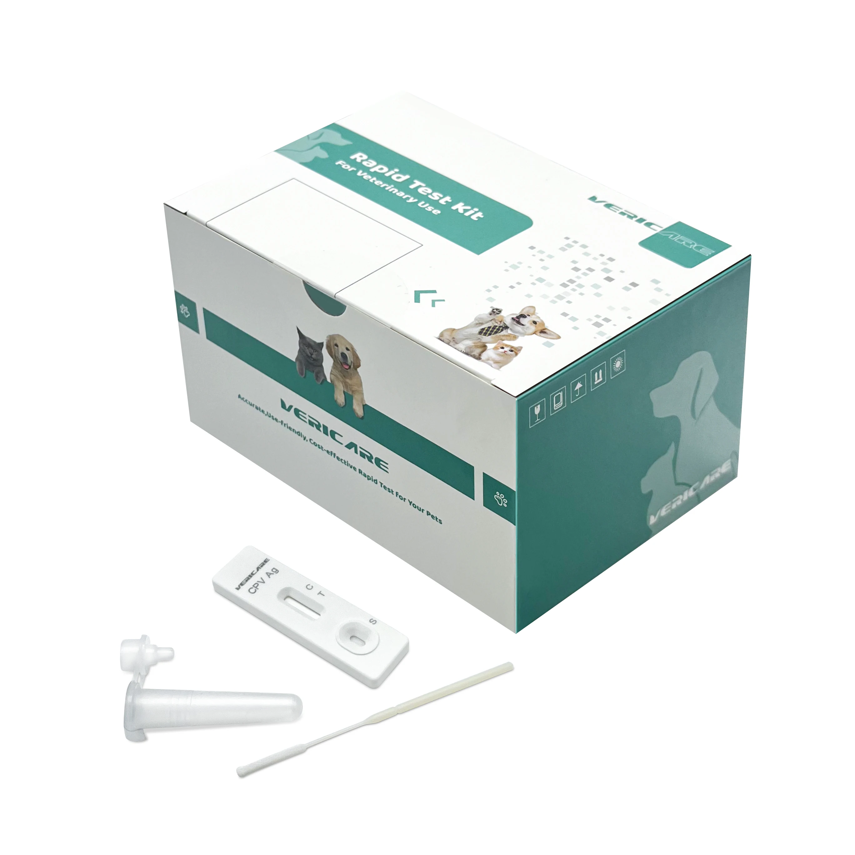 Medical Dog diagnostic BRU cassette Brucellosis antibody C.Bru Ab Canine Brucells Antibody Rapid Test Kit cpv test kit