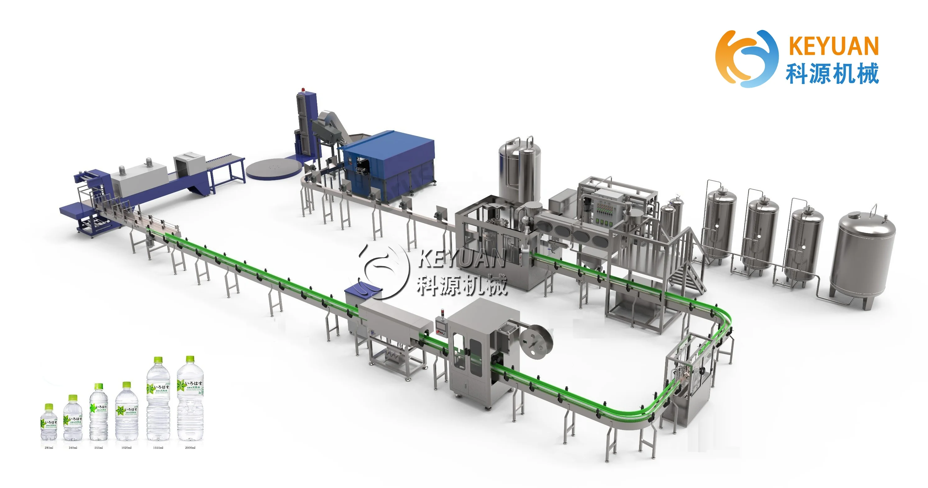 Automatic bottle washing filling capping machine,drinking water factory,evian mineral water filling line