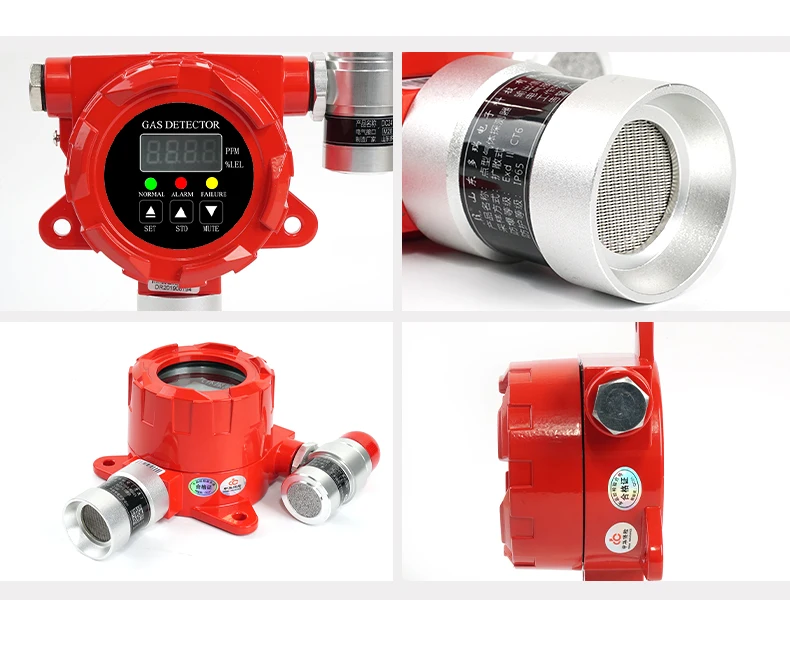 Fixed Rreon Leak Detector Refrigerant Leakage Detector R22/R32/R134A/R507A/R407A/R404A/R125A Industrial Gas Alarm Detector