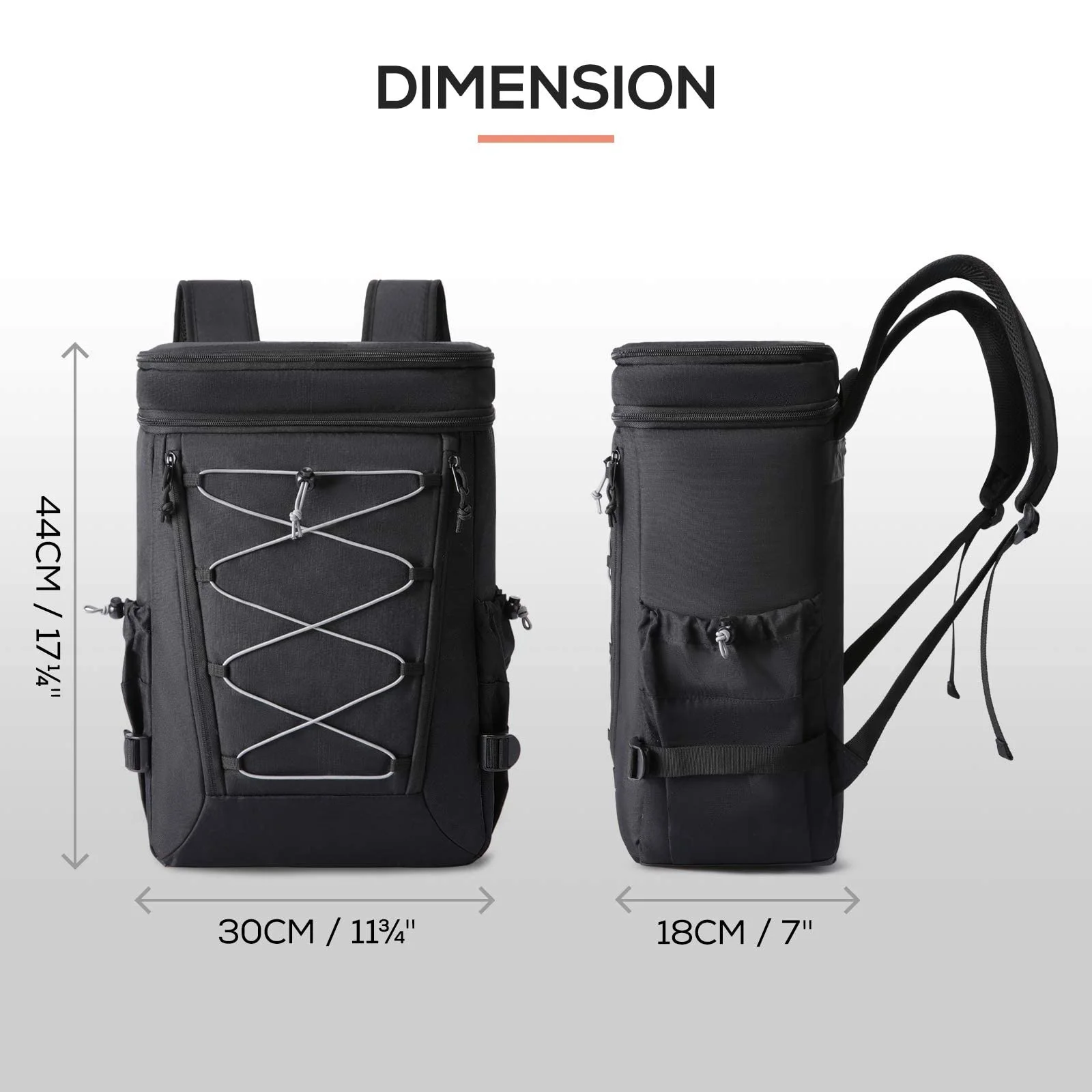 Manufacture Wholesale 17 Inch Insulated Cooler Backpack Waterproof Soft Durable Ice Bag Cooler Backpack For Camping Hiking