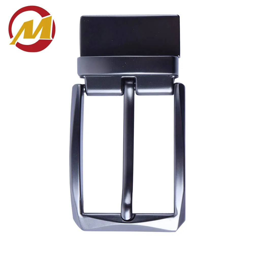 Hot sale high quality custom zinc alloy metal shiny gunmetal 20mm mini reversible ladies belt buckle