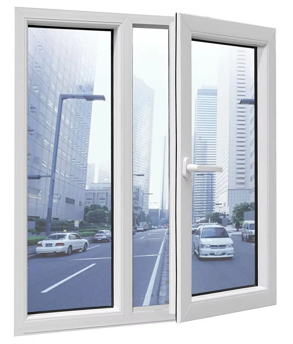 Factory customization European design UPVC windows double glazing swing PVC casement window