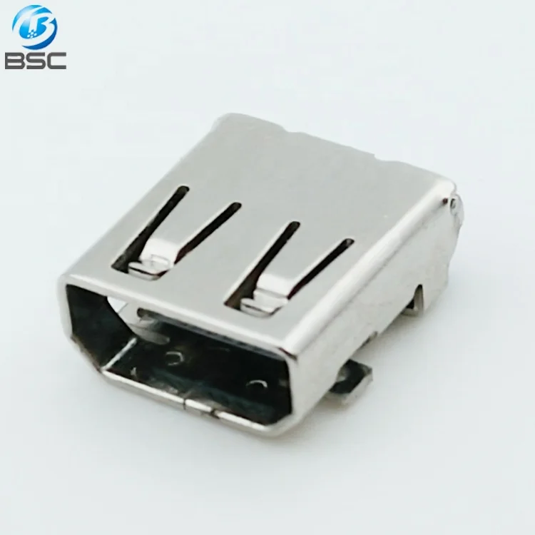 Receptacle 19P SMT Type D Micro HD-MI High Definition Multimedia Interface Female Connector for PCB