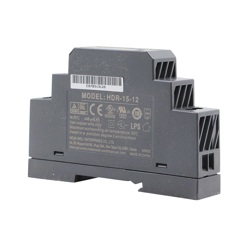 Meanwell HDR-15 15W 12V тонкий шаг форма Din Rail источник