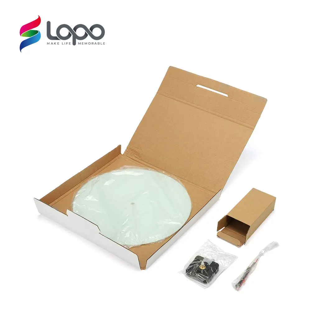 UK Warehouse Sublimation Decorative MDF Large Wall Clock for Living Room Diameter 30 cm