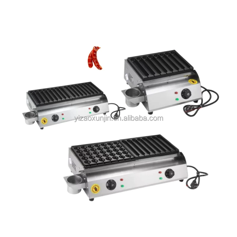 Commercial electric crispy sausages and barbecue machine/snack hot dog barbecue machine oven