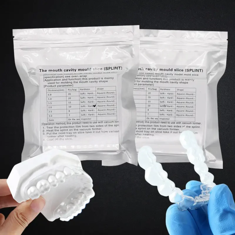 The mouth cavity mould slice / Dental Lab Splint Thermoforming Material used with Vacuum Forming / dental thermoplastic sheet