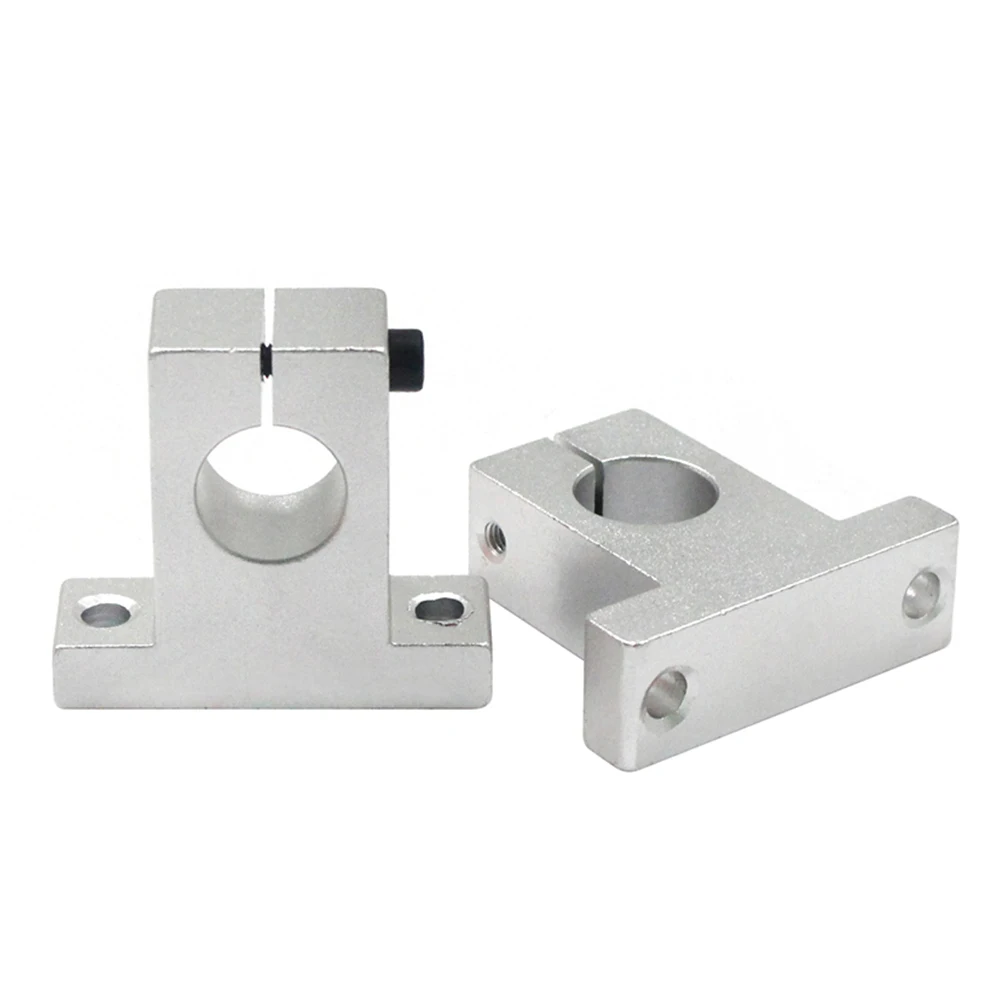 TWOTREES Light Rod Bearing Linear Optical Axis Bracket 3D Printer Parts Fixed support Seat SK8 SK12 Aluminum Support Shaft