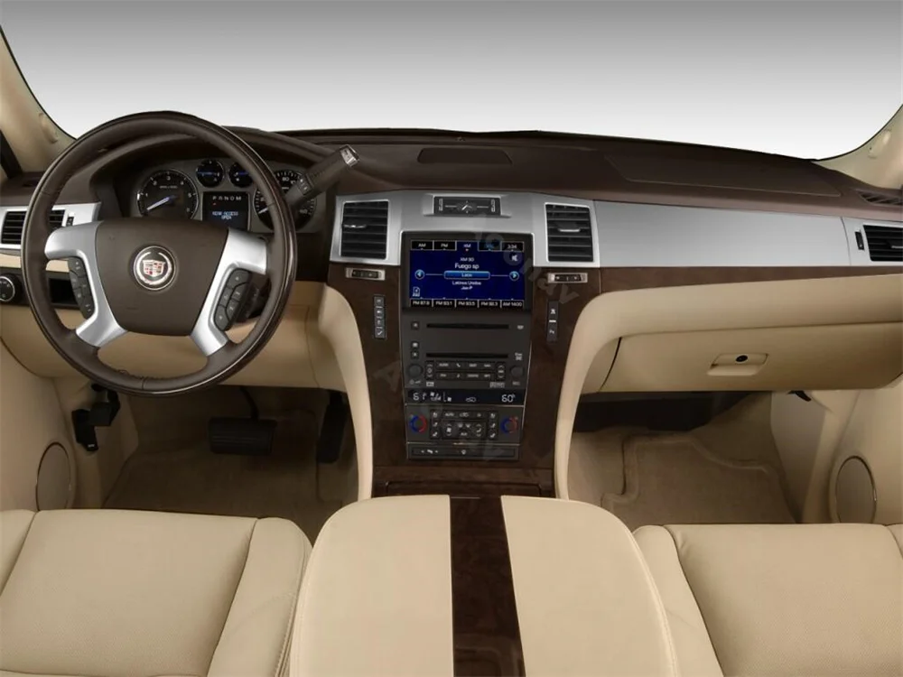 13.6 Inch Android Car stereo For Cadillac Escalade 2008-2012 Vertical Screen Automotive multimedia GPS Navigation Radio Player