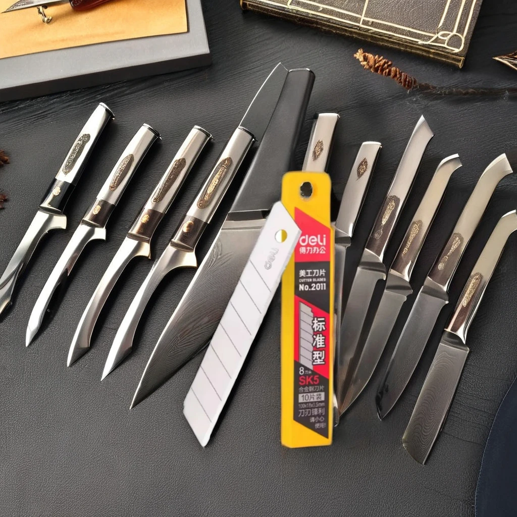 Cheap Industrial 18MM SK5 High Carbon Steel Multi-Functional Utility Knife Blade Customizable for Replacement Use