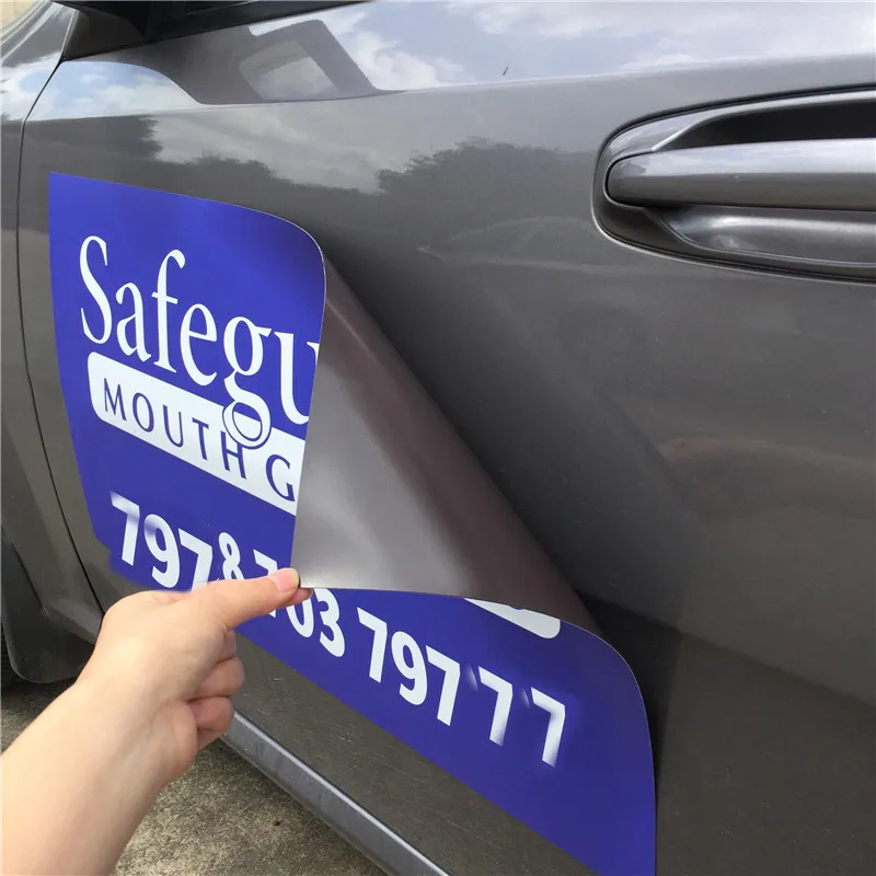 Customized Magnetic Car Stickers Vehicle Bumper Cut Pvc Display Stickers Signs Advertising magnet sticker for car