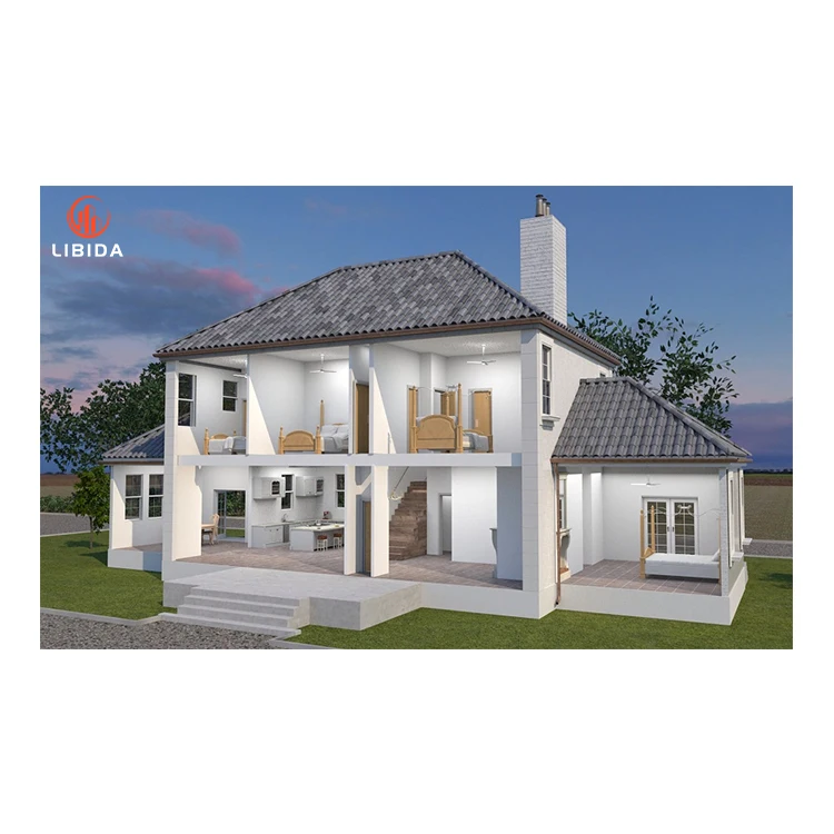 Fast Production and Installation Steel Hobby and Weekend Buildings Light Steel Villa