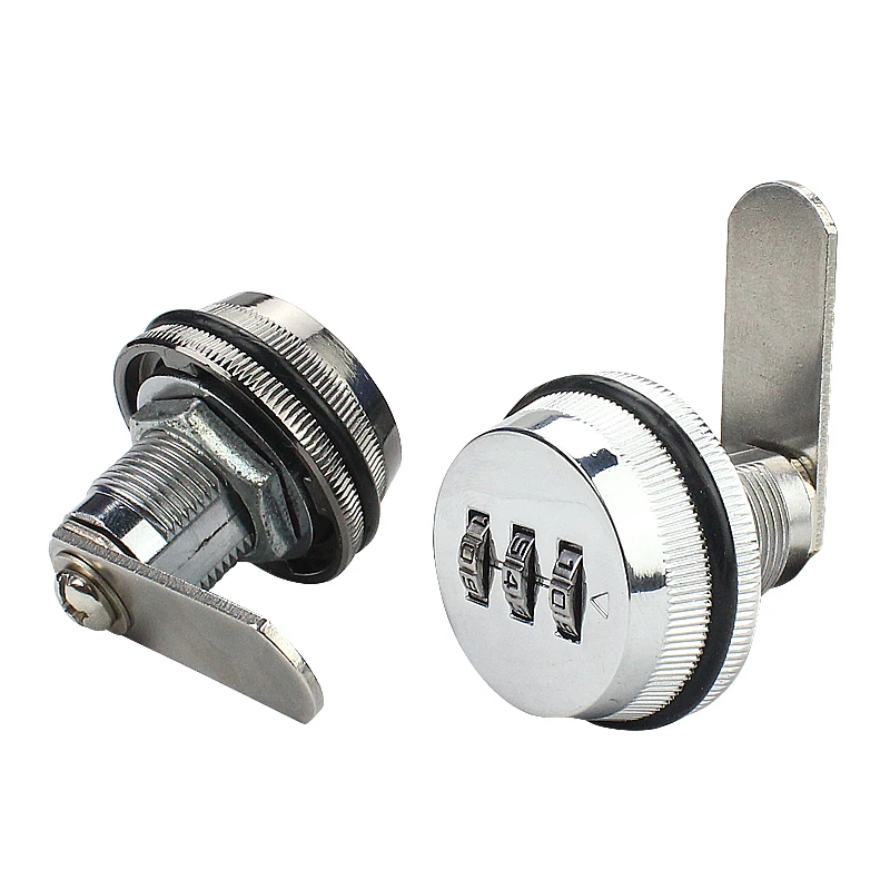 Digital password cam lock 3-digit combination smart zinc alloy drawer cabinet door wheel dial lock